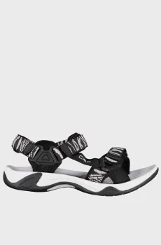 Женские черные сандалии с узором HAMAL Черный 38 CMP 38Q9956-44UL