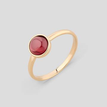 Золотое кольцо Minimal к480-ч-red-17 17 Золотое кольцо Minimal к480-ч-red-17 17