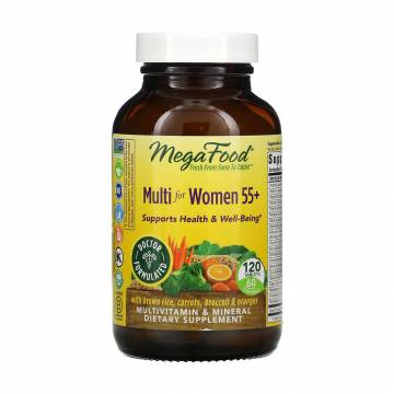 Мультивитамины и минералы MegaFood Multi for Women 55+ для женщин, 120 таблеток Мультивитамины и минералы MegaFood Multi for Women 55+ для женщин, 120 таблеток