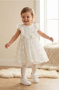 Елегантна тюлева сукня - білий