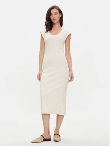 Tommy Hilfiger Літня сукня WW0WW41273 Бежевий Slim Fit Tommy Hilfiger Літня сукня WW0WW41273 Бежевий Slim Fit