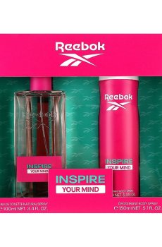 Парфюмированный набор женский Reebok Inspire Your Mind For Her (туалетная вода, 100 мл + дезодорант-спрей, 150 мл)
