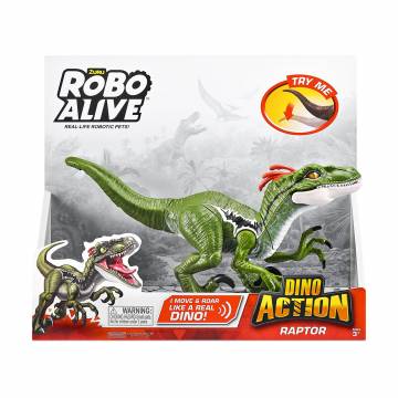 Интерактивная игрушка Pets & Robo Alive Dino Action Раптор, от 3 лет, 23*27*15 см (7172) Интерактивная игрушка Pets & Robo Alive Dino Action Раптор, от 3 лет, 23*27*15 см (7172)