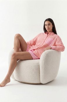 Reserved - LADIES` PYJAMA - персиковий - 591HS-24X