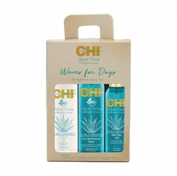 Набор для волос CHI Waves For Days Kit (гель, 147 мл + спрей, 177 мл + олія, 89 мл) Набор для волос CHI Waves For Days Kit (гель, 147 мл + спрей, 177 мл + олія, 89 мл)