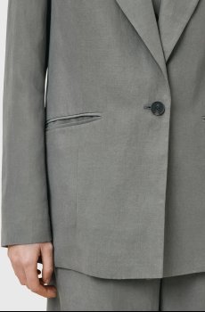 Пиджак с примесью льна AllSaints AVERIE