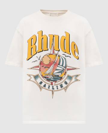 Белая футболка Port De Rhude Белая футболка Port De Rhude