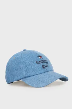 Женская синяя джинсовая кепка TOMMY GIRL Синий ONESIZE Tommy Jeans AW0AW17609