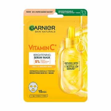 Тканевая маска для лица Garnier Skin Naturals Vitamin C Sheet Mask, 28 г Тканевая маска для лица Garnier Skin Naturals Vitamin C Sheet Mask, 28 г