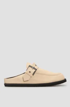 Женские бежевые замшевые клоги Бежевый 39 HUGO 50542022;102