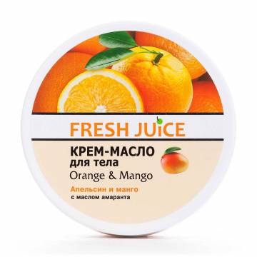 Крем-масло для тела Fresh Juice Апельсин и манго, 225 мл Крем-масло для тела Fresh Juice Апельсин и манго, 225 мл