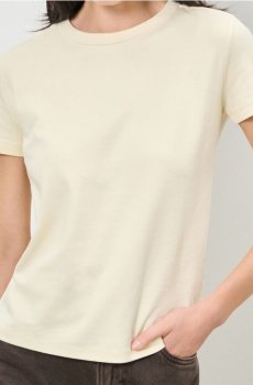 Бавовняна футболка - нюдовий