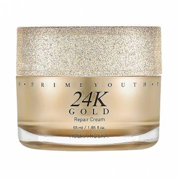 Восстанавливающий крем для лица Holika Holika Prime Youth 24K Gold Repair Cream с золотом, 55 мл Восстанавливающий крем для лица Holika Holika Prime Youth 24K Gold Repair Cream с золотом, 55 мл