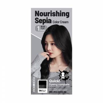 Крем-краска для волос Food A Holic Nourishing Sepia Color Cream 1N Real Black, 120 г Крем-краска для волос Food A Holic Nourishing Sepia Color Cream 1N Real Black, 120 г