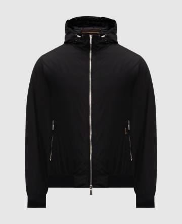 Черная пуховая куртка ONIRO с капюшоном