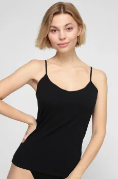 Женская черная майка Черный L Atlantic BLV-197N