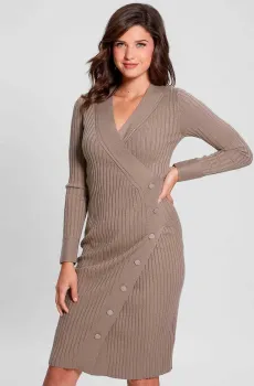 Женское бежевое платье Бежевый S Guess W3BK39.Z2V42;G1K8