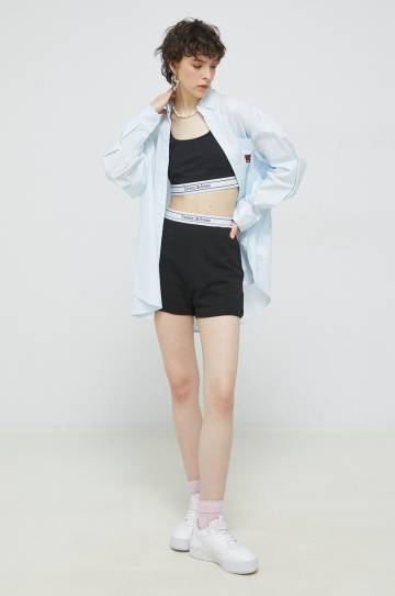 Топ Tommy Jeans женский цвет чёрный Топ Tommy Jeans женский цвет чёрный