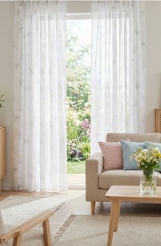 Штора на тасьмі з квітковим візерунком - різнобарвний