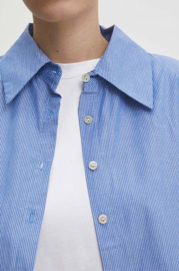 Хлопковая рубашка Answear Lab женская relaxed классический воротник Хлопковая рубашка Answear Lab женская relaxed классический воротник