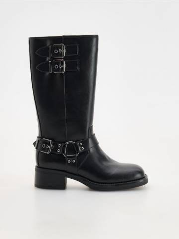 Reserved - LADIES` BOOTS - чорний - 126CY-99X Reserved - LADIES` BOOTS - чорний - 126CY-99X