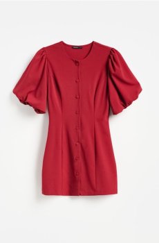 Reserved - Сукня з об’ємними рукавами - буряковий - 173KR-83X