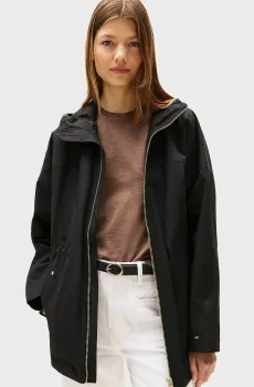 Женская черная парка COTTON NYLON REG Черный XS Tommy Hilfiger WW0WW45621