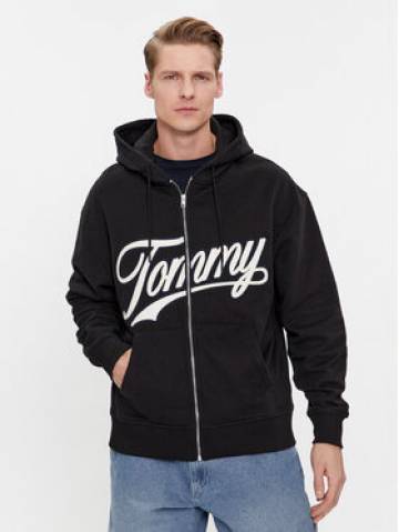 Tommy Jeans Світшот Letterman DM0DM18415 Чорний Relaxed Fit Tommy Jeans Світшот Letterman DM0DM18415 Чорний Relaxed Fit