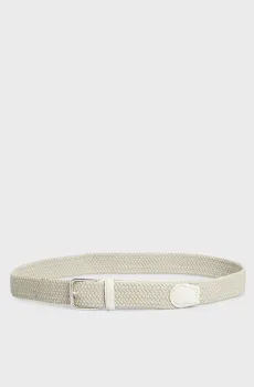 Мужской бежевый ремень ELASTIC BRAIDED BELT Бежевый 80 Gant 9940148