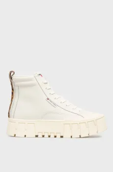 Женские белые кожаные кроссовки VULC FLATFORM Белый 36 Tommy Jeans EN0EN02858