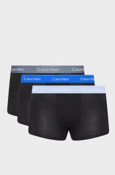 Мужские черные боксеры (3 шт) RISE Черный XL Calvin Klein LV00NB4389