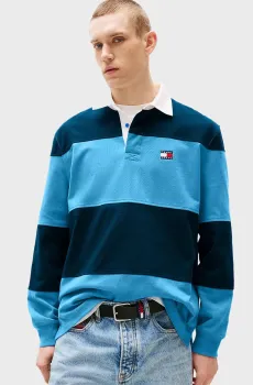 Мужское поло в полоску RLX FIT COLORBLOCK Разноцветный L Tommy Jeans DM0DM21665