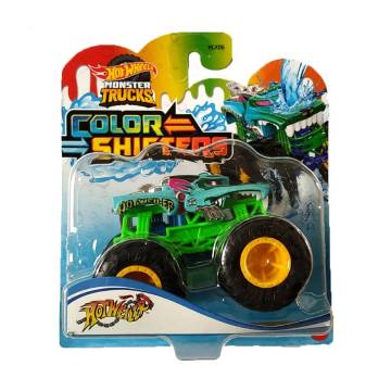 Машинка-внедорожник Hot Wheels Monster Trucks Steer Clear, зеленый, Измени цвет, с 3 лет (HGX06) Машинка-внедорожник Hot Wheels Monster Trucks Steer Clear, зеленый, Измени цвет, с 3 лет (HGX06)