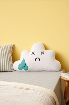 Декоративна подушка у формі хмаринки - білий