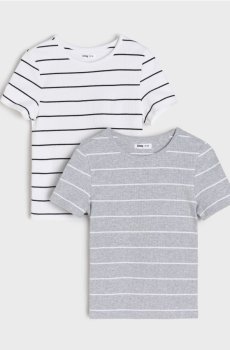 Футболка у смужку 2 pack - різнобарвний