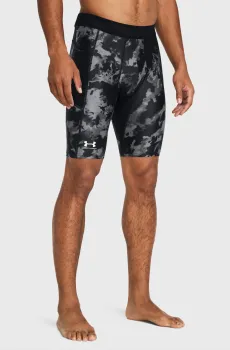 Мужские черные камуфляжные велосипедки UA HG IsoChill Prtd Lg Sts Черный S Under Armour 1383778-001