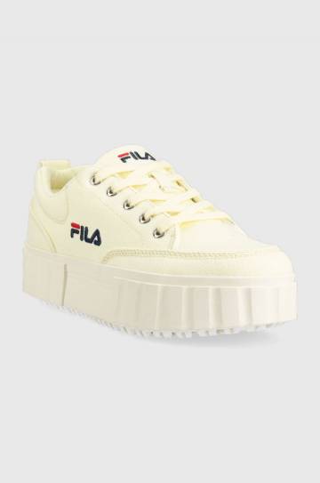 Кеды Fila Sandblast женские цвет жёлтый Кеды Fila Sandblast женские цвет жёлтый