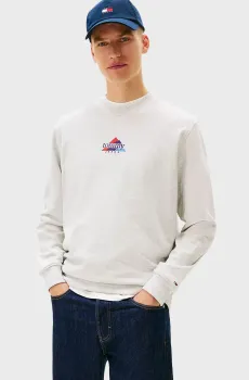 Мужской светло-серый свитшот DNA PLAY CREW Серый XL Tommy Jeans DM0DM22418