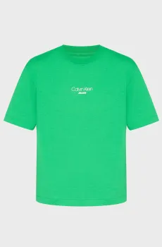 Женская зеленая футболка SS BOXY FIT Зеленый XS Calvin Klein Jeans LV047C858G