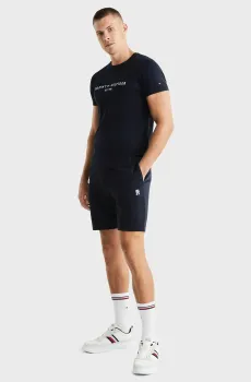 Мужские темно-синие шорты MONOGRAM IMD Синий S Tommy Hilfiger MW0MW34401