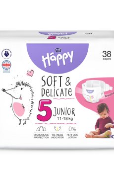 Подгузники детские одноразовые Happy Bella Baby Junior вес 11-18 кг, 38 шт