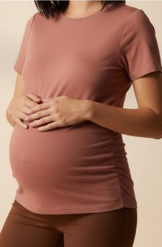 Бавовняна футболка - пильно-рожевий