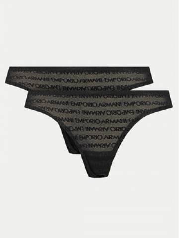 Emporio Armani Underwear Набір з 2 пар бразилійських трусів 163337 3F204 00020 Чорний Emporio Armani Underwear Набір з 2 пар бразилійських трусів 163337 3F204 00020 Чорний