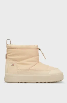 Женские бежевые дутики FLAG NYLON MINI SNOWBOOT Бежевый 40 Tommy Hilfiger FW0FW08334