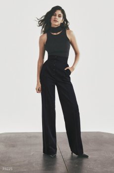 Широкі джинси з високою талією