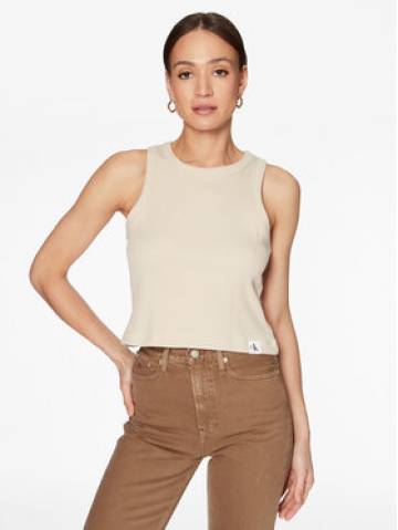 Calvin Klein Jeans Топ J20J221055 Бежевий Regular Fit Calvin Klein Jeans Топ J20J221055 Бежевий Regular Fit