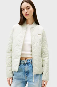Женская мятная куртка TJW REG ONION QUILT Ментоловый S Tommy Jeans DW0DW20962