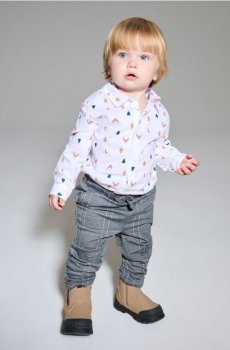 Сорочка з різдвяним мотивом - білий