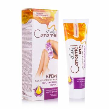 Крем для депиляции Caramel Lady 100% удаления волос, 100 мл Крем для депиляции Caramel Lady 100% удаления волос, 100 мл