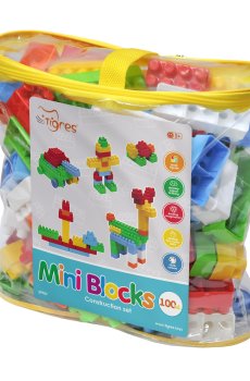 Детский конструктор Tigres Mini Bllocks от 1 года, 100 элементов (39982)